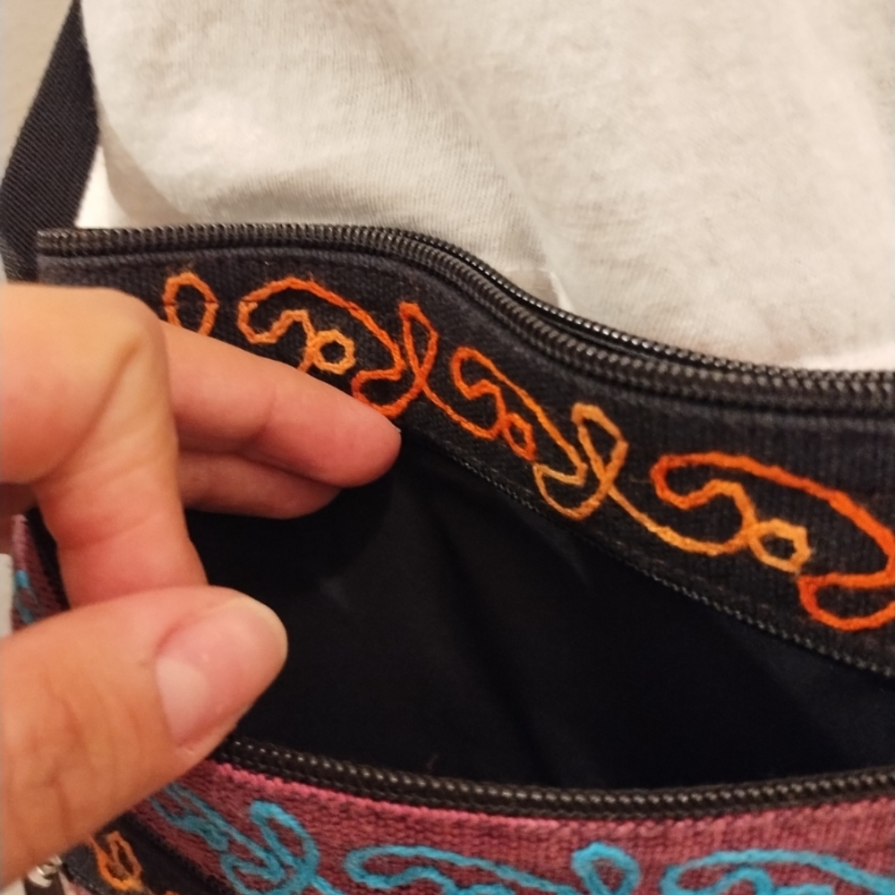 Source Unknown Multicolor Elephant Crossbody Bag - image 8